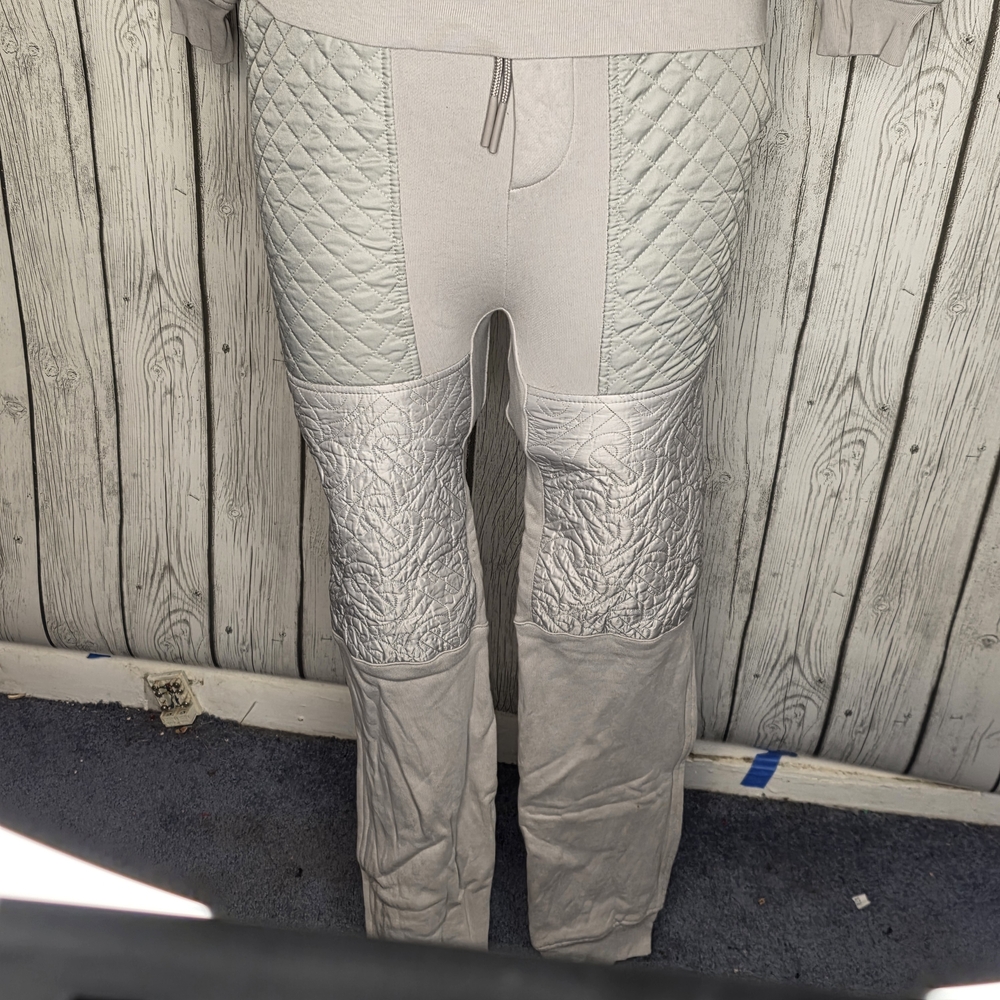 Burberry Quilted Monogram Tracksuit Set Quilt Gray Small Womans - Picture 4 of 16